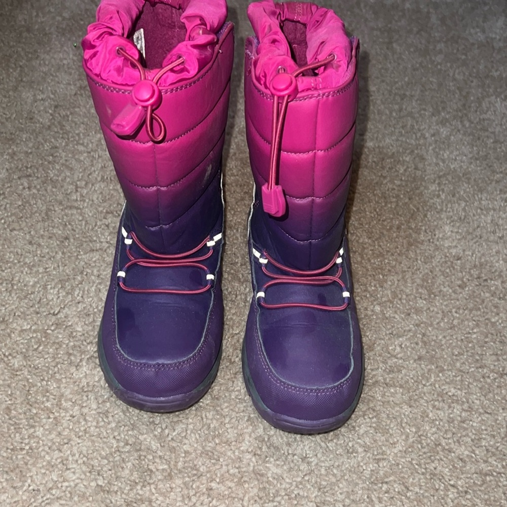 Lands End Snow Furry Girls Snow Boots